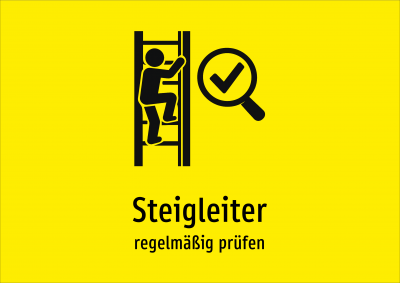 Steigleiter - regelmäßig prüfen