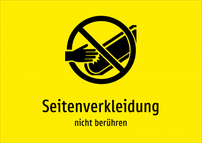 Seitenverkleidung - nicht berühren