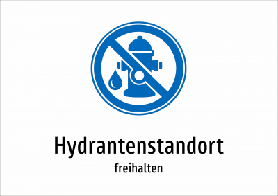 Hydrantenstandort - freihalten