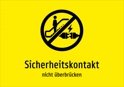 Sicherheitskontakt - nicht überbrücken
