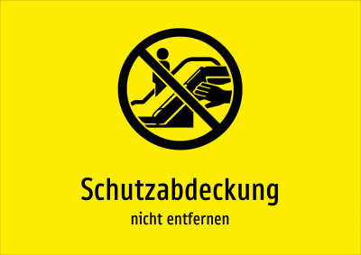 Schutzabdeckung - nicht entfernen