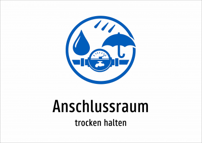 Anschlussraum - trocken halten