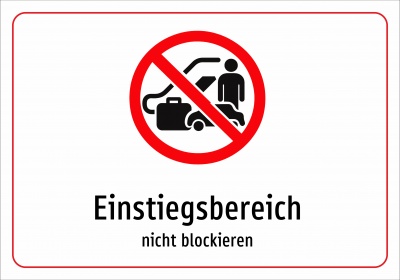 Einstiegsbereich - nicht blockieren
