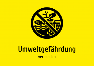 Umweltgefährdung - vermeiden