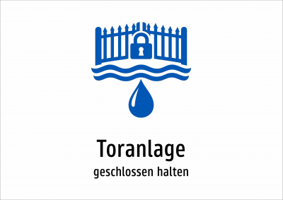 Toranlage - geschlossen halten