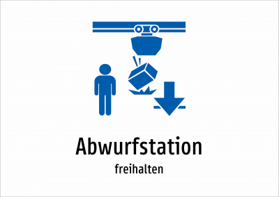 Abwurfstation - freihalten