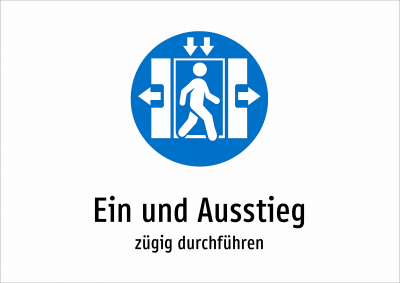 Ein und Ausstieg - zügig durchführen