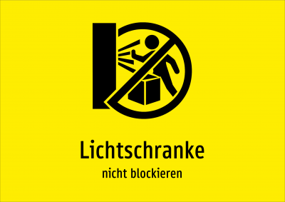 Lichtschranke - nicht blockieren
