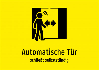Automatische Tür - schließt selbstständig