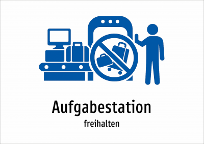 Aufgabestation - freihalten