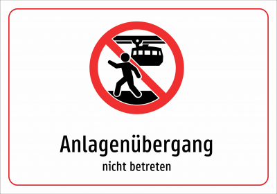 Anlagenübergang - nicht betreten