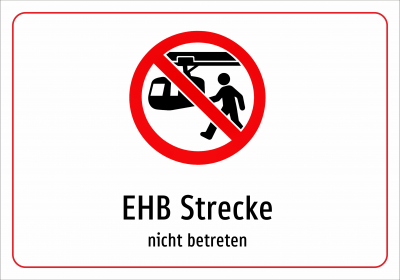 EHB Strecke - nicht betreten
