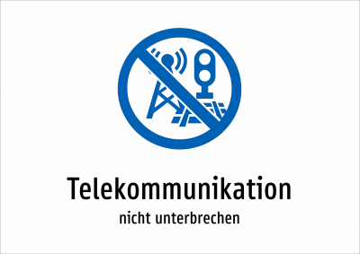 Telekommunikation - nicht unterbrechen