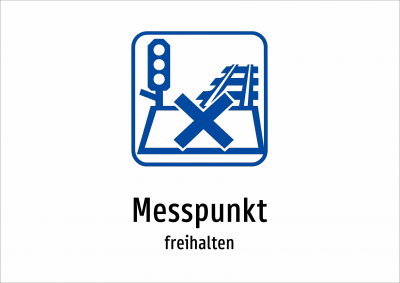 Messpunkt - freihalten