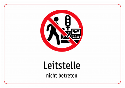 Leitstelle - nicht betreten