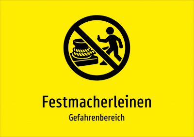 Festmacherleinen - Gefahrenbereich