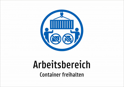 Arbeitsbereich - Container freihalten