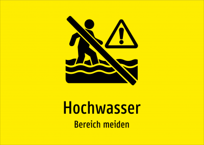 Hochwasser - Bereich meiden