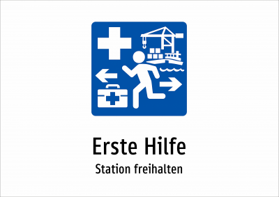 Erste Hilfe - Station freihalten