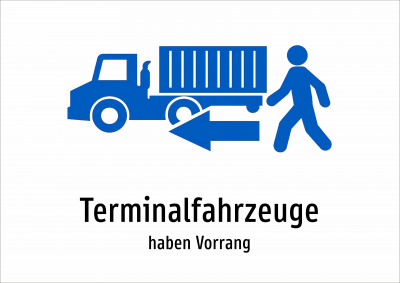 Terminalfahrzeuge - haben Vorrang