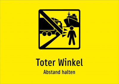 Toter Winkel - Abstand halten