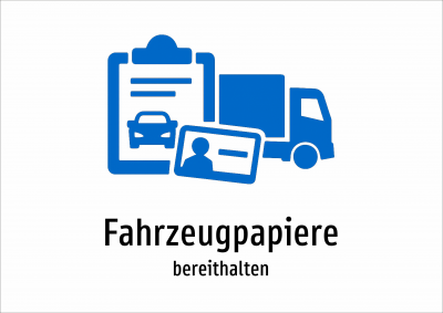 Fahrzeugpapiere - bereithalten
