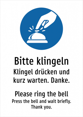 Bitte klingeln - Klingel drücken und kurz warten. Danke.