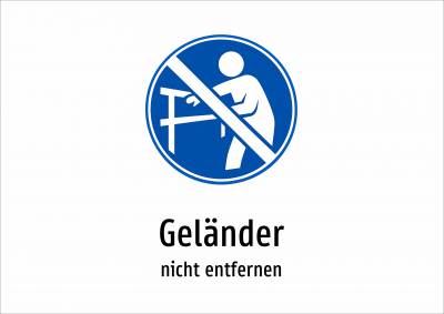 Geländer - nicht entfernen