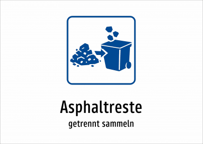 Asphaltreste - getrennt sammeln