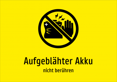 Aufgeblähter Akku - nicht berühren