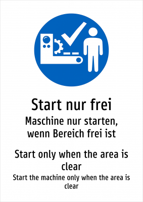 Start nur frei - Maschine nur starten, wenn Bereich frei ist