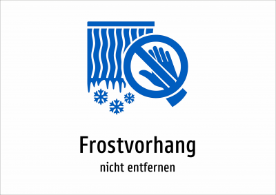 Frostvorhang - nicht entfernen