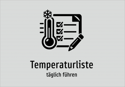 Temperaturliste - täglich führen