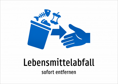 Lebensmittelabfall - sofort entfernen