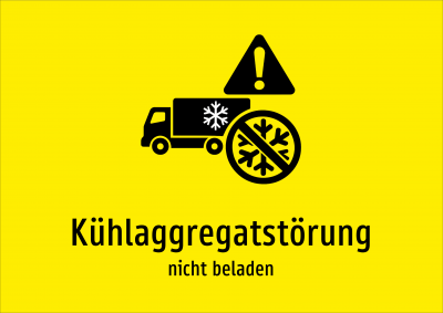 Kühlaggregatstörung - nicht beladen