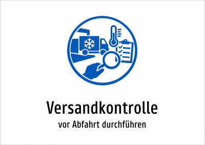 Versandkontrolle - vor Abfahrt durchführen