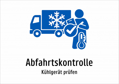 Abfahrtskontrolle - Kühlgerät prüfen
