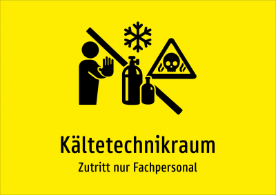 Kältetechnikraum - Zutritt nur Fachpersonal