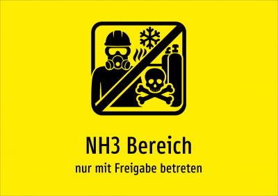 NH3 Bereich - nur mit Freigabe betreten
