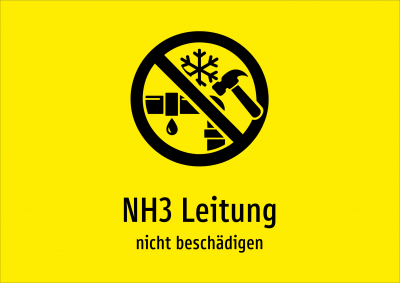 NH3 Leitung - nicht beschädigen