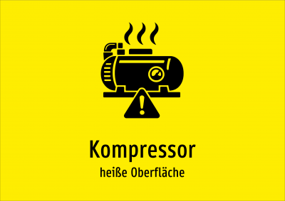 Kompressor - heiße Oberfläche