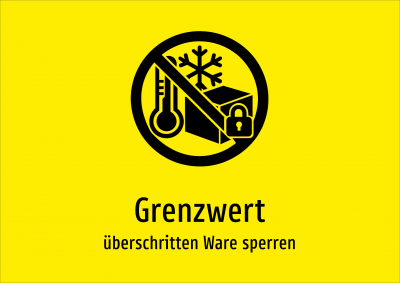 Grenzwert - überschritten Ware sperren