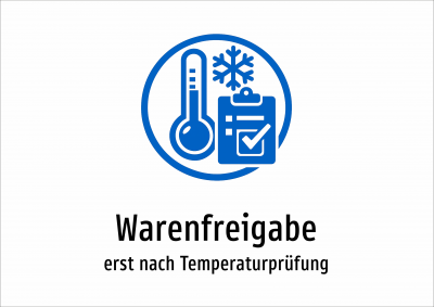 Warenfreigabe - erst nach Temperaturprüfung