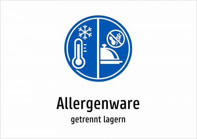Allergenware - getrennt lagern