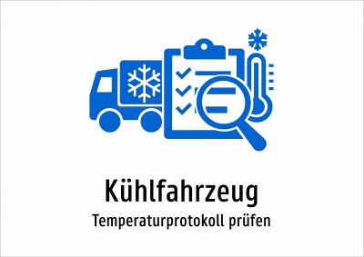 Kühlfahrzeug - Temperaturprotokoll prüfen