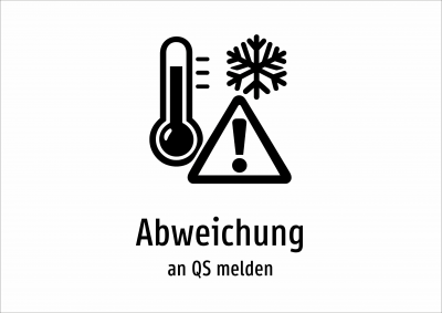 Abweichung - an QS melden