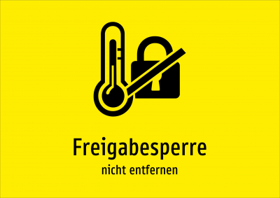 Freigabesperre - nicht entfernen