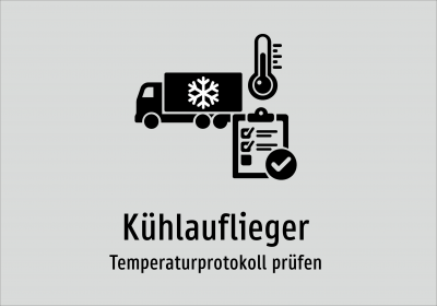 Kühlauflieger - Temperaturprotokoll prüfen