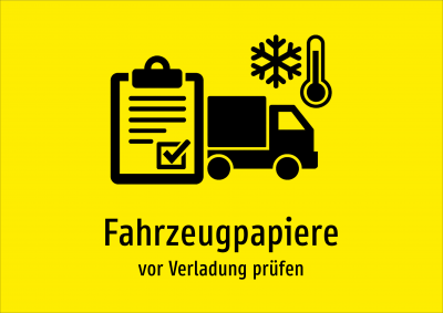 Fahrzeugpapiere - vor Verladung prüfen