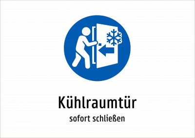 Kühlraumtür - sofort schließen
